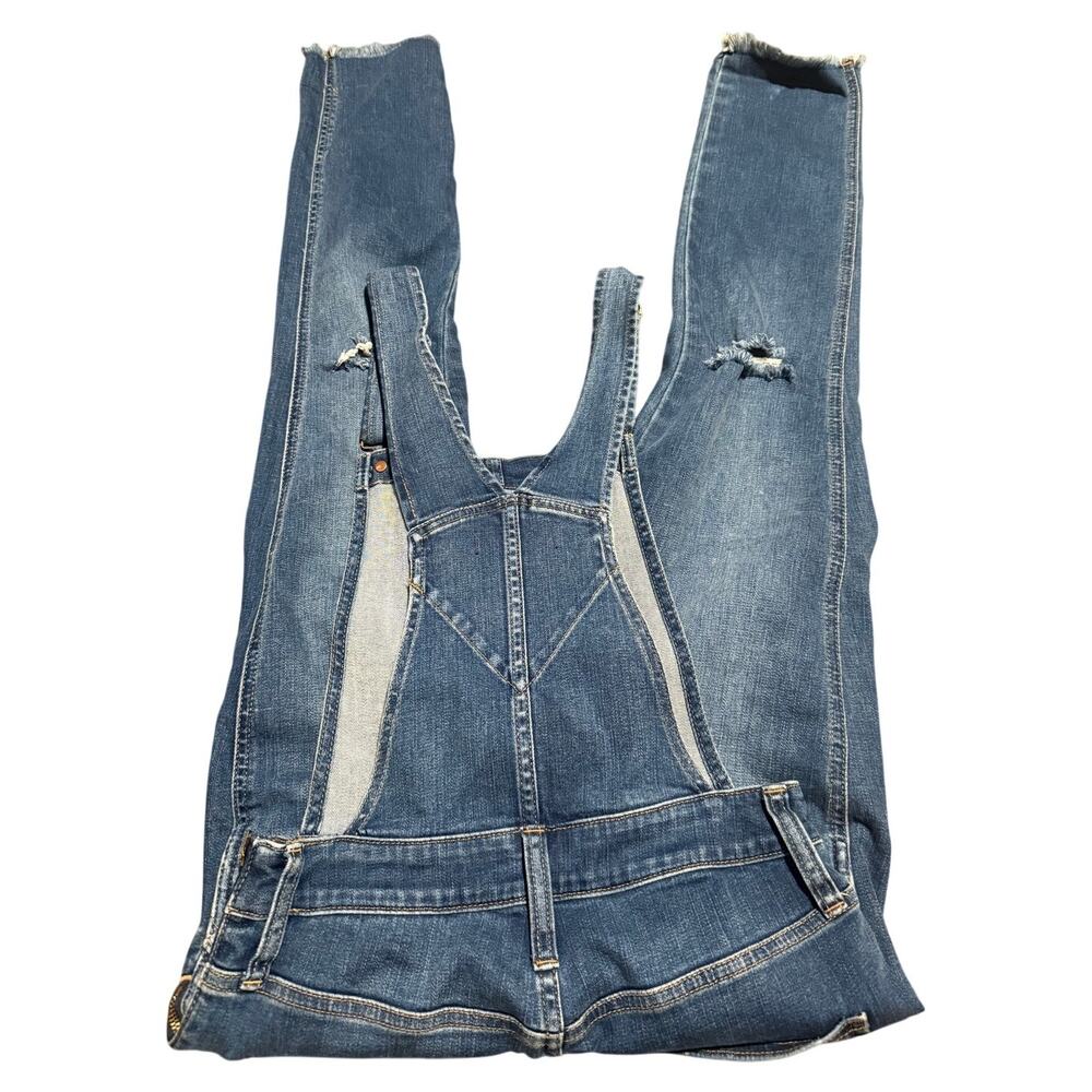 Madewell Roadtripper Overalls, Distressed Raw Hem Stretch, Women's Small - Picture 6 of 11